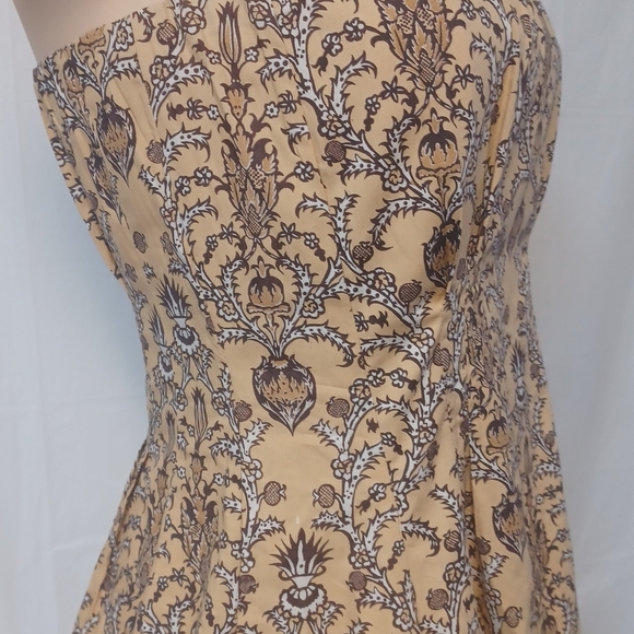 Anthropologie. Plenty By Tracyrees. Elegant Beige and Black Strapless Dress - Picture 9 of 14